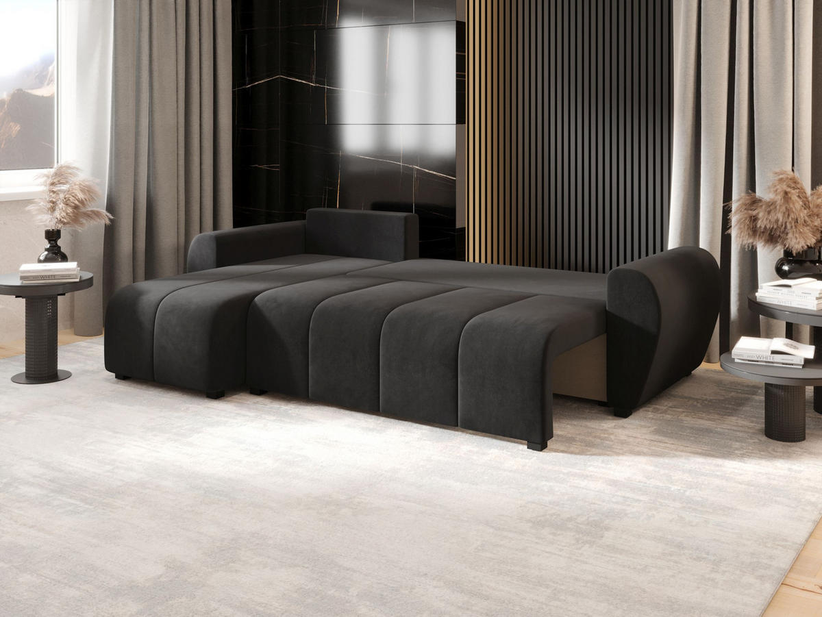 ECKSOFA MOLISA L Itaka 27 Links mit Schlaffunktion - Grau, Textil (245/145cm) - Bedante