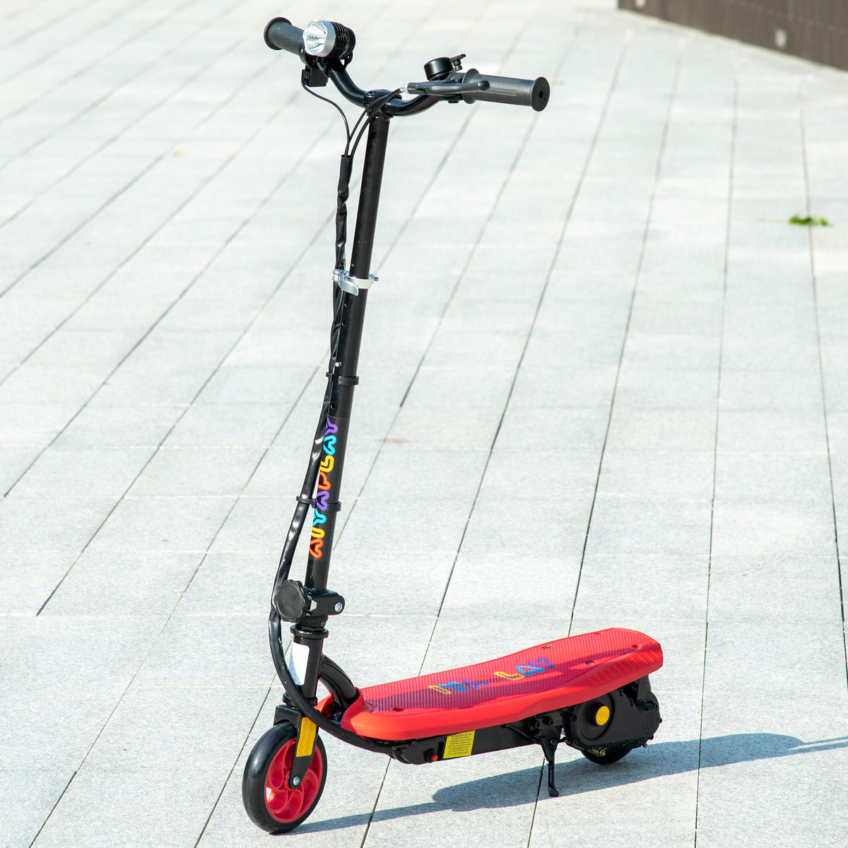 KINDERSCOOTER DE-16981 klappbar 120 W 12 km/h Rot - Rot, Metall (75/48/105cm) - ComfortXL