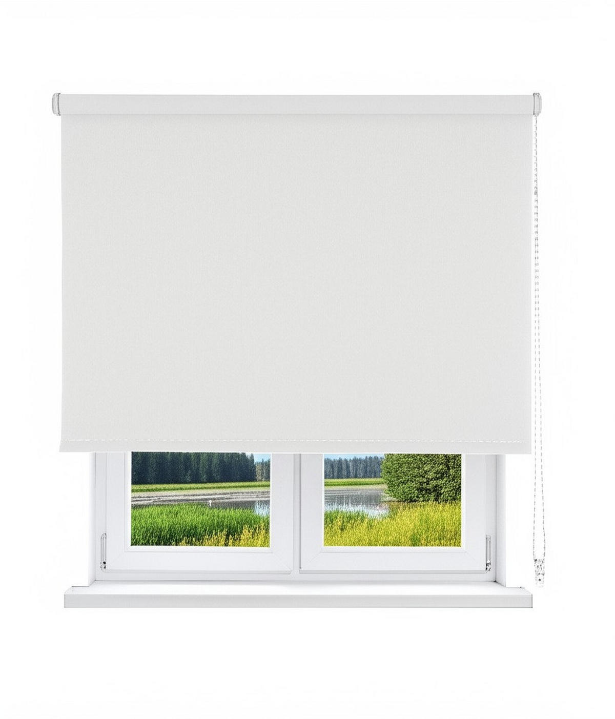 VERDUNKELUNGSROLLO - Weiß, Textil (45/190/190cm) - VIEWTEX