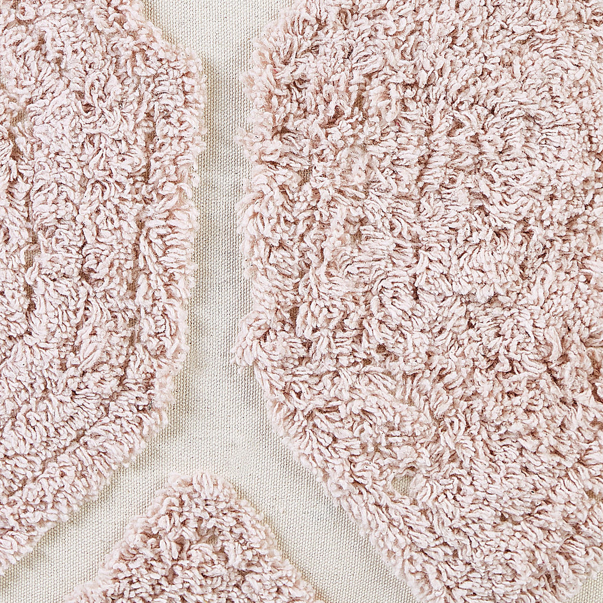 POUF Rojhan 40/40/40 cm - Beige, Naturmaterialien/Textil (40/40/40cm) - Beliani