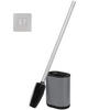 WC-GARNITUR BARBENA, grau, Kunststoff Edelstahl - Grau, Metall (11/53/4cm) - bremermann
