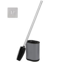 WC-GARNITUR BARBENA, grau, Kunststoff Edelstahl - Grau, Metall (11/53/4cm) - bremermann