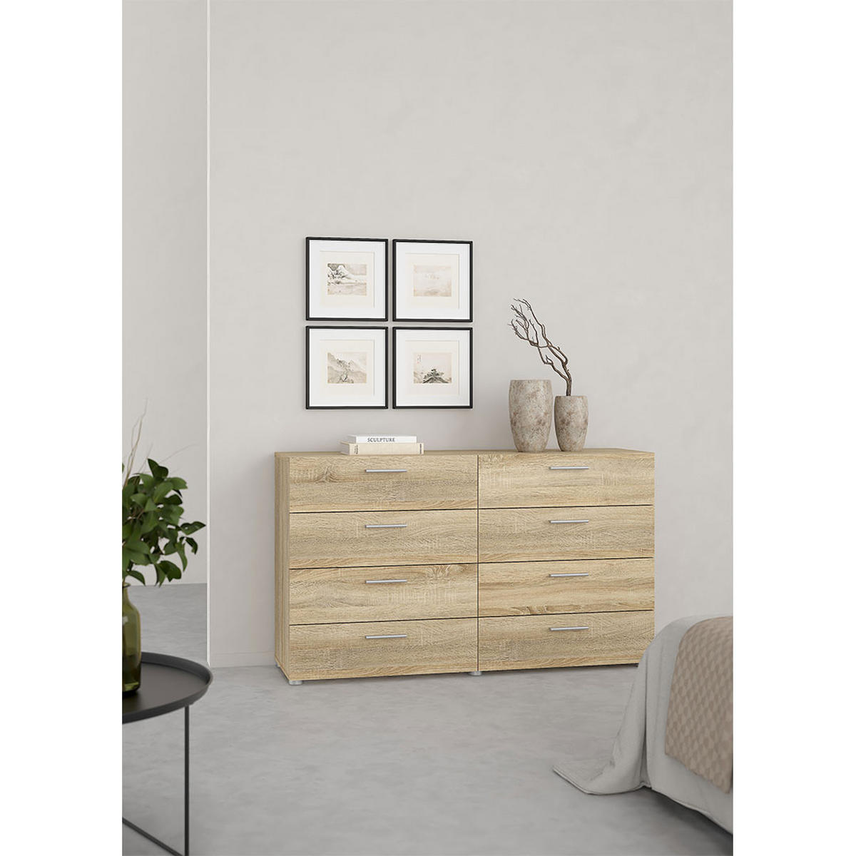 KOMMODE, Pepe, Eiche, Holzwerkstoff, 140 x 40 x 82 cm - Eichefarben, Holzwerkstoff (140/82/40cm) - ebuy24