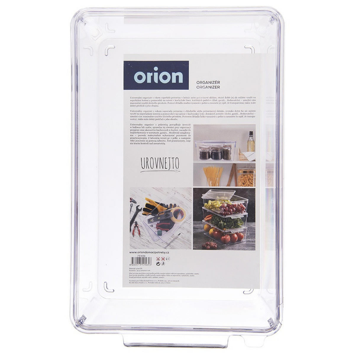 KÜHLSCHRANK-ORGANIZER mit Deckel 32,5 x 20 x 10,5 cm - Transparent, Kunststoff (32.5/10.5/20cm) - Orion 
