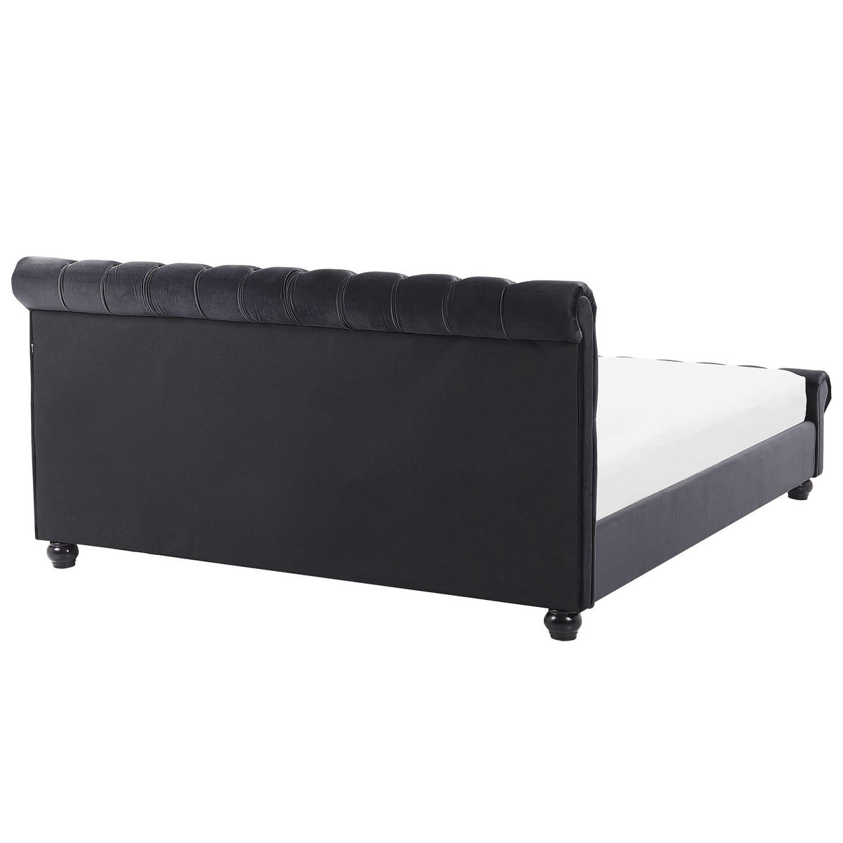 WASSERBETT 160/200 cm Schwarz Avallon - Schwarz, Textil (160/200cm) - Beliani