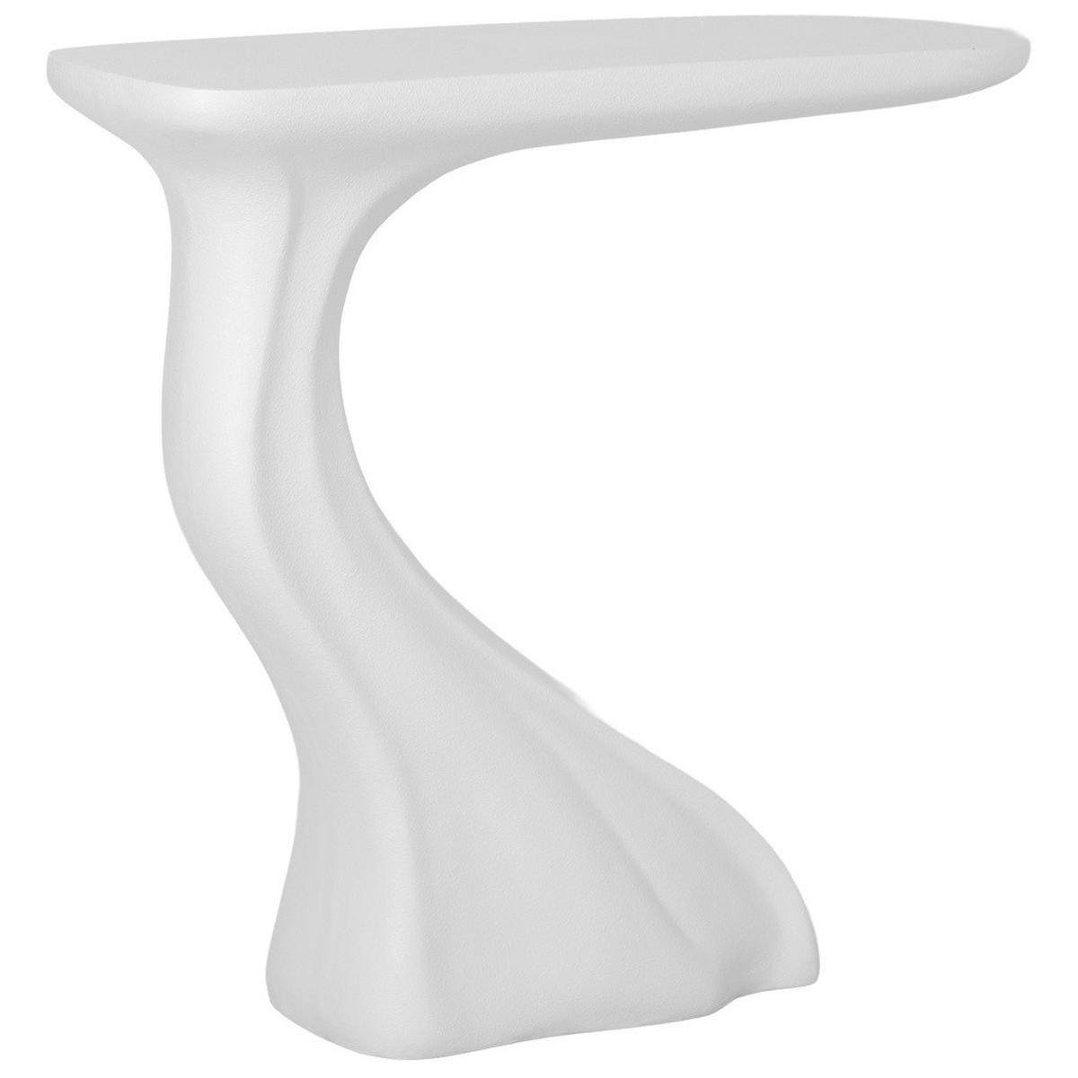 KONSOLENTISCH aus Metall und Holz, weiß, 98x26x85cm - Weiß, Holz (26/98/85cm) - Wanderlust