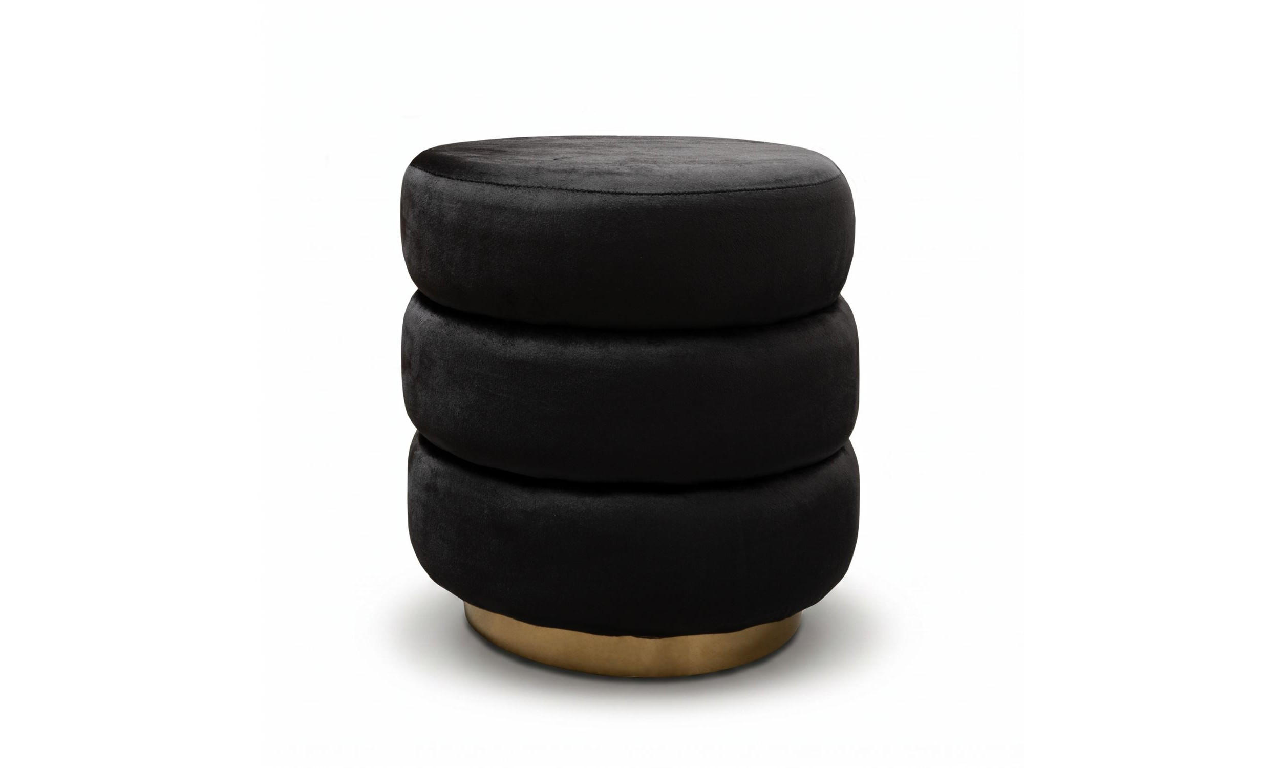 Lookway Hocker Schwarz 38x42x38 cm