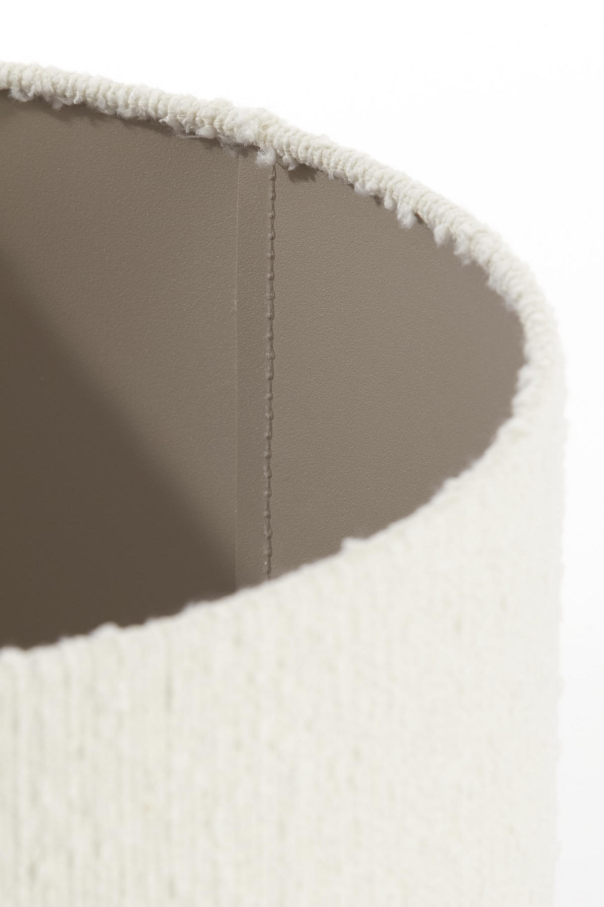 LAMPENSCHIRM Bolero Weiß Ø50/38 cm - Weiß, Textil (50/50/38cm) - Light & Living