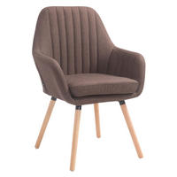 BESUCHERSTUHL Fontana Stoff Natura braun - Braun, Holz (67/93/58cm) - TPFLiving