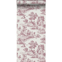 TAPETE Toile de Jouy 53 cm x 10 m - Rot, Papier (53/1000cm) - Sanders & Sanders