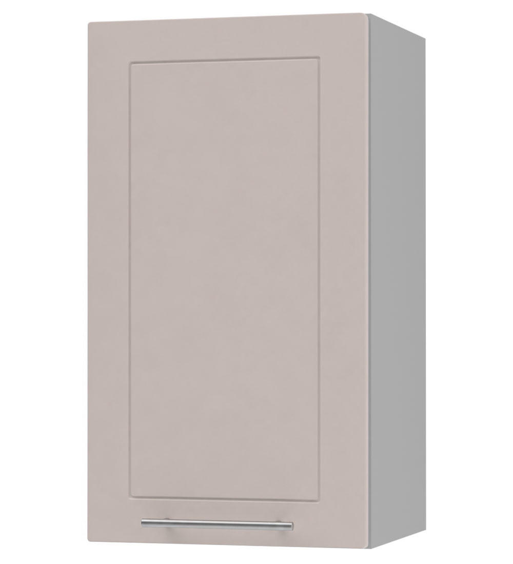 KÜCHENHÄNGESCHRANK Kvantum W2/40 Grau / Kaschmir Matt 40 / 32,5 / 72cm - Kaschmir/Grau, Holz/Holzwerkstoff (40/72/32.5cm) - Feldmann-Wohnen