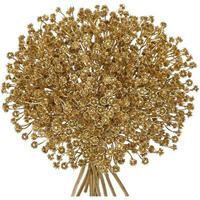 KUNSTBLUMEN Schleierkraut 10 Stück 25 cm Gold - Goldfarben, Kunststoff (60cm)