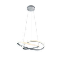 HÄNGELAMPE COURSE - Grau - 60/60/150 cm - Grau, Metall (60/60/150cm) - Trio Leuchten