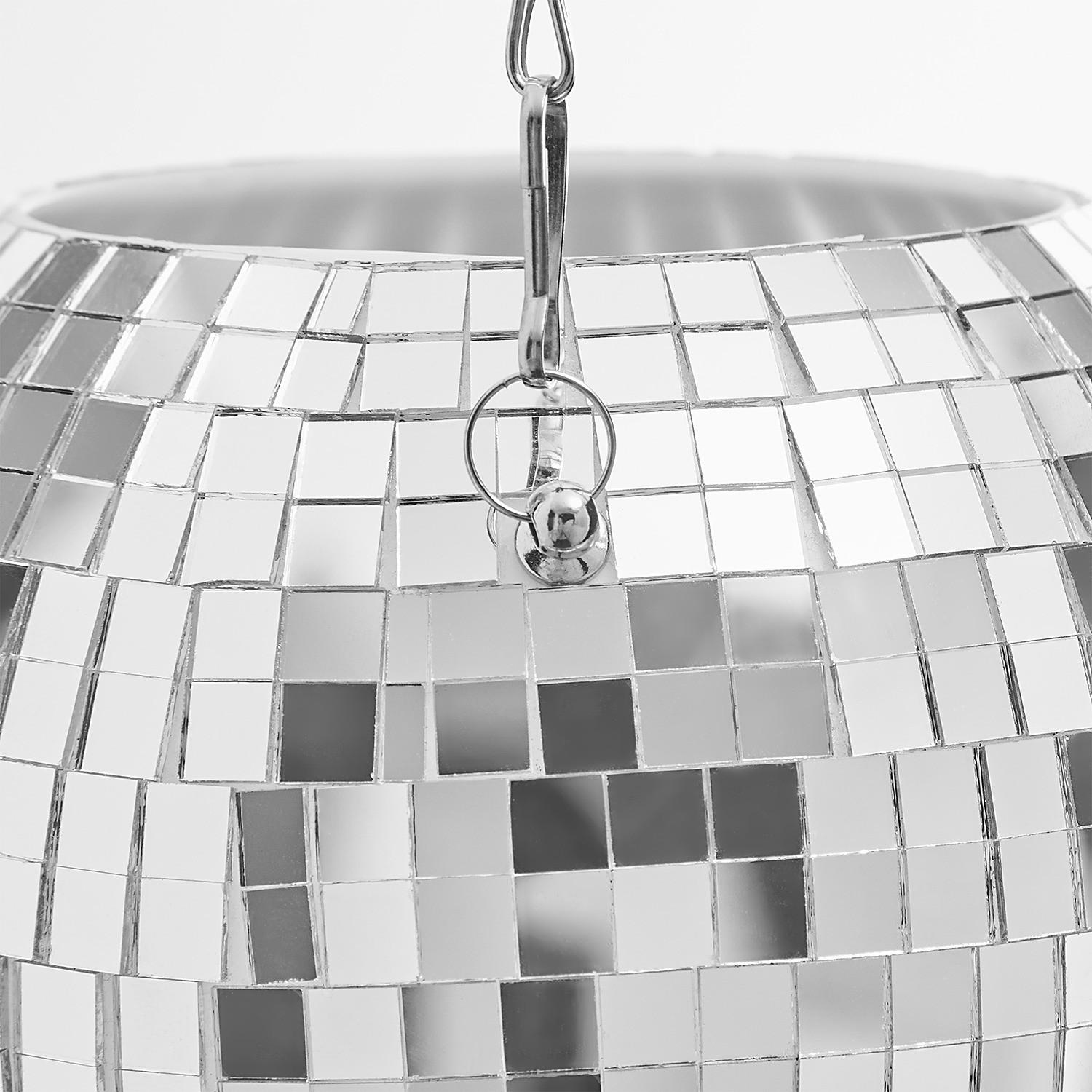 BLUMENÜBERTOPF Disco - Silberfarben, Kunststoff (10cm) - Butlers