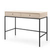 SCHMINKTISCH MONCTON TOA1-2S Metalgriffe, Beige - Beige, Holzwerkstoff/Kunststoff (104/78/50cm) - Komodee