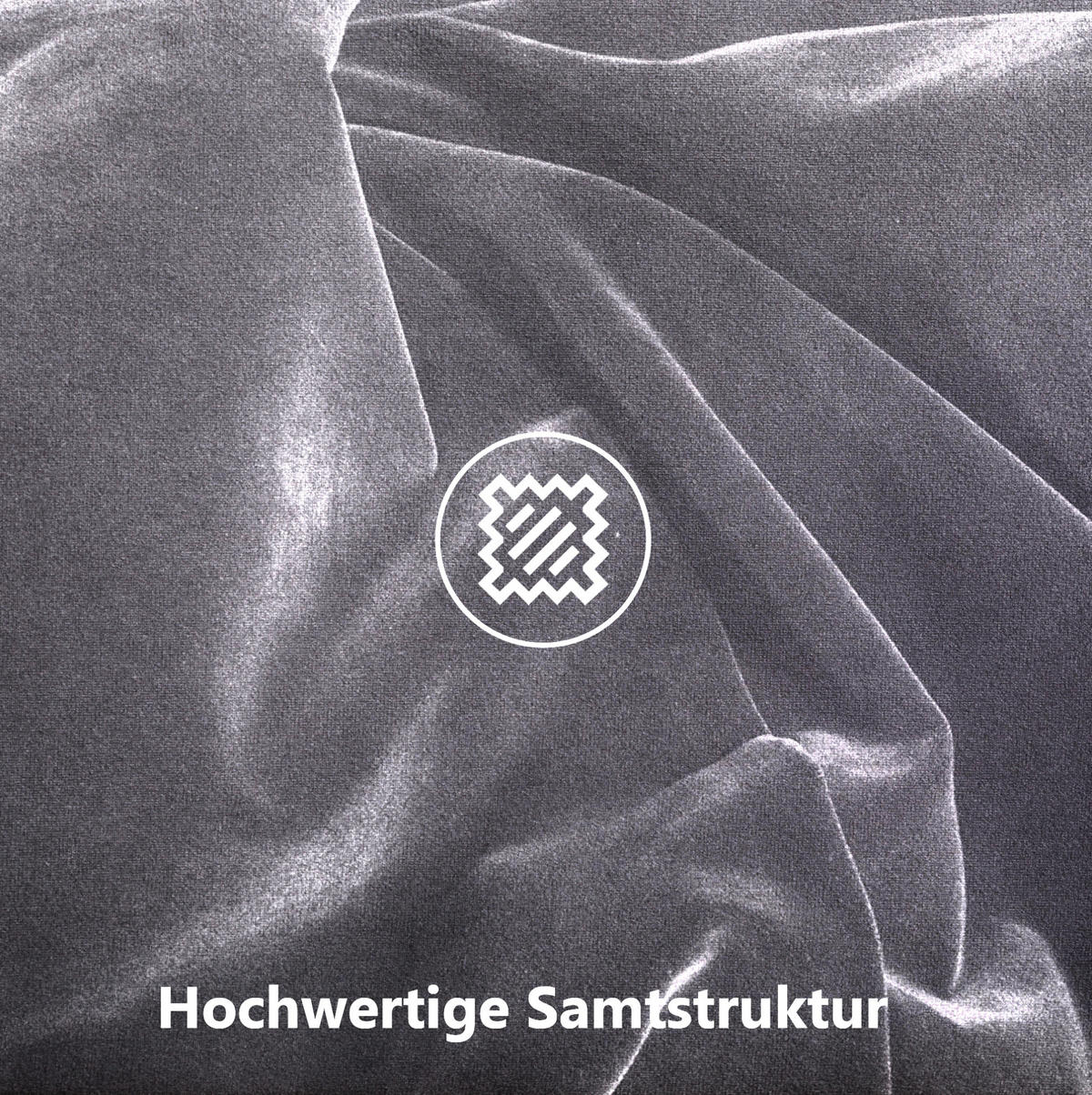 POLSTERBETT 180/200 cm Grau aus Samt mit Stauraum - Grau, Textil (180/200cm) - OKMYHOME