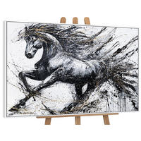 GEMÄLDE Energie der Geschwindigkeit Schattenfugenrahmen Weiß 140x100 cm - Weiß, Holz (140/100cm) - YS-art gallery