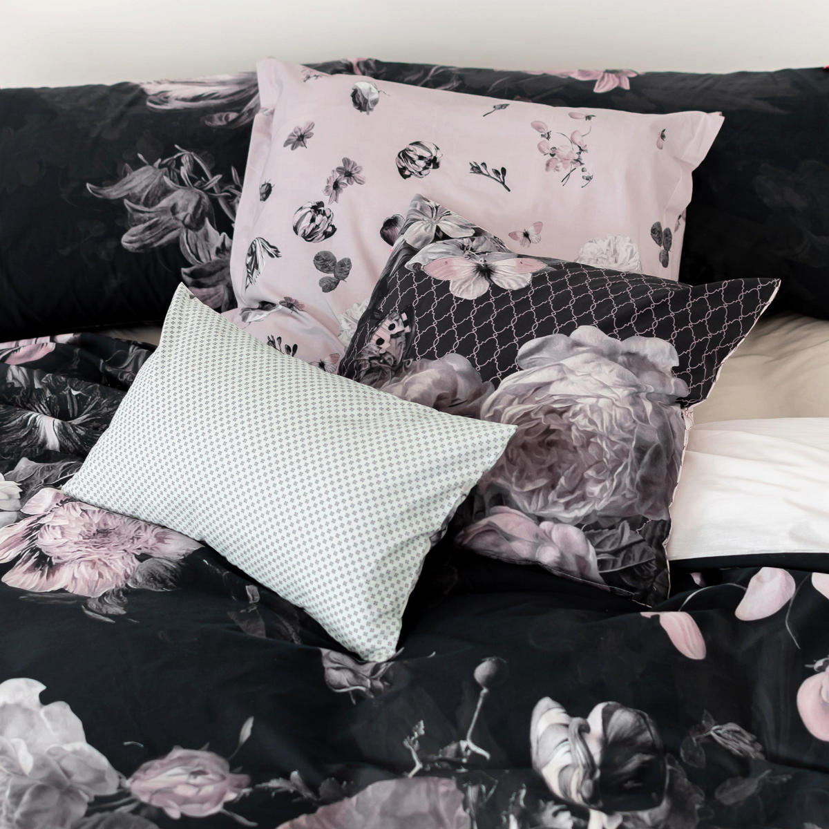 KISSENBEZUG onyx 50x50 + 50x30 cm mehrfarbig - Multicolor, Textil (50/50cm) - Happy Friday