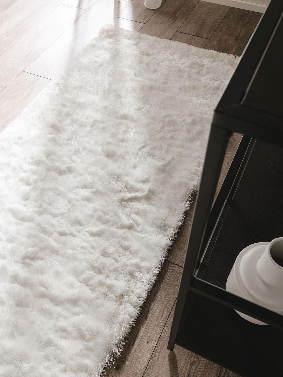 HOCHFLORTEPPICH Whisper Weiß 80x300 cm - Weiß, Textil (80/300cm) - benuta Nest