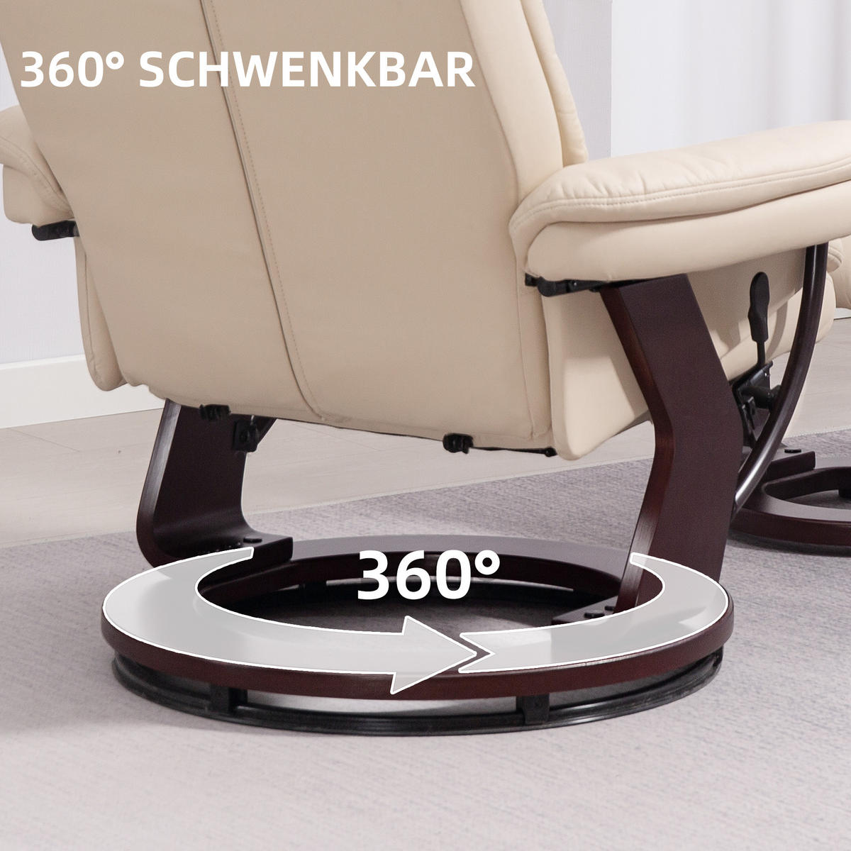 SESSEL Creme 86.0/83.0/107.0cm - Creme, Leder (83/107/86cm)