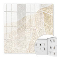 SCHLÜSSELBOX Weiß 30x30 cm – Türöffnung nach rechts - Subtile Eleganz - Beige, Metall (30/30/5cm) - TULUP