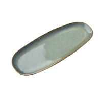 SERVIERPLATTE Basic Nature Grau 35,5x14x2 cm Keramik - Grau, Keramik (14/2/35.5cm) - Mondex