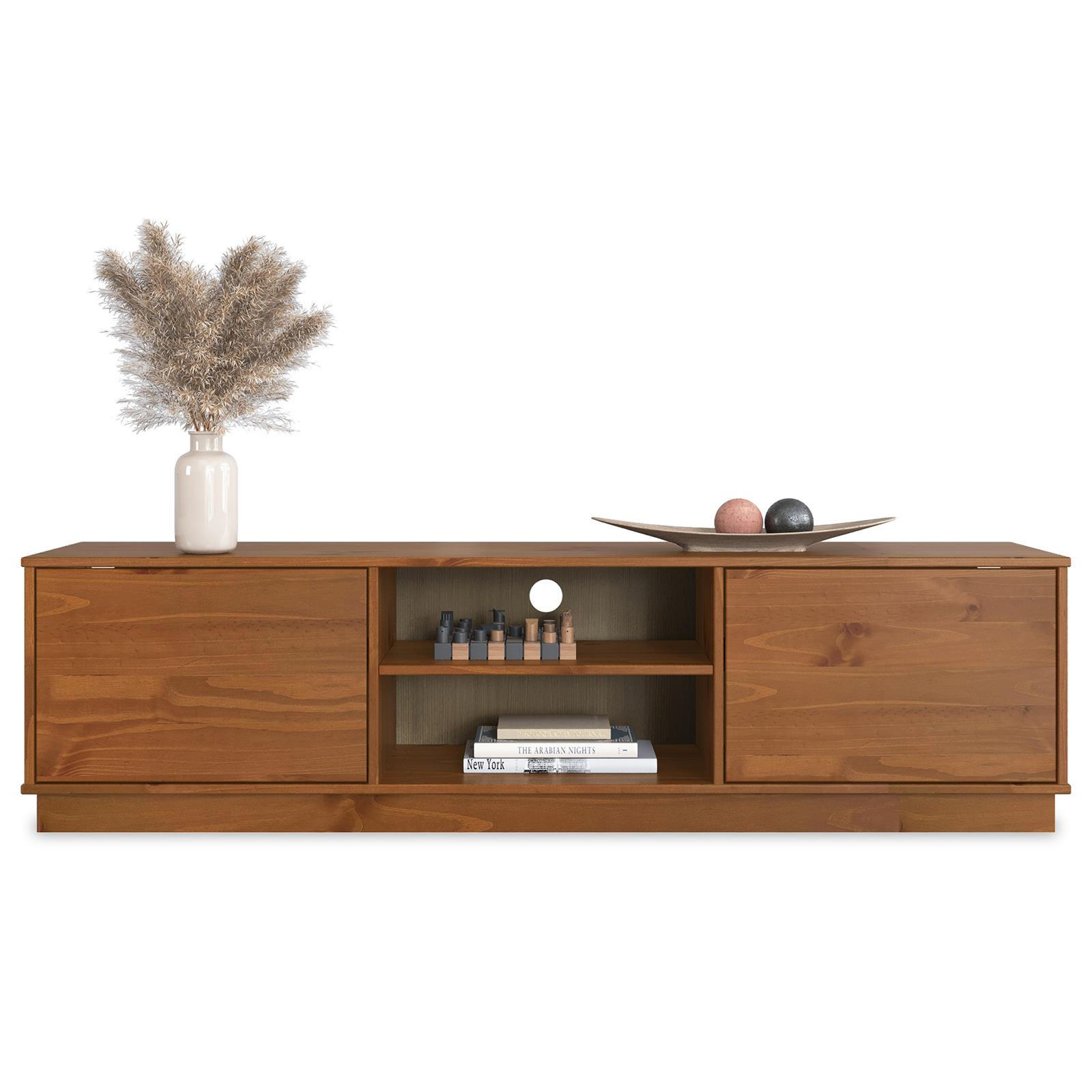 LOWBOARD MAITE Kastanie - Kastanienfarben, Holz (170/45/38cm) - IDIMEX