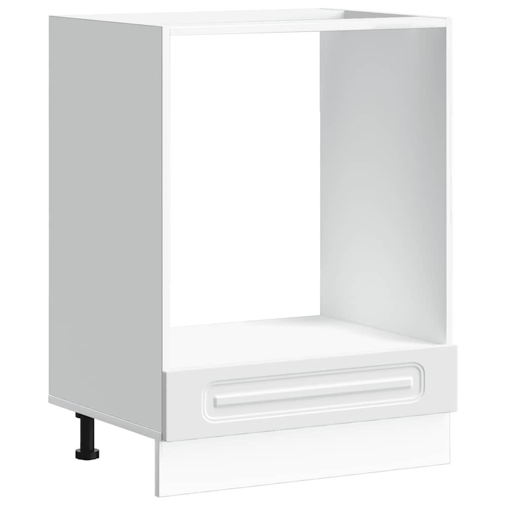 HERDUMBAUSCHRANK Kalmar Weiss Holzwerkstoff - Weiß, Holzwerkstoff (46/81.5/60cm) - vidaXL
