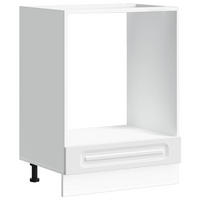 HERDUMBAUSCHRANK Kalmar Weiss Holzwerkstoff - Weiß, Holzwerkstoff (46/81.5/60cm) - vidaXL