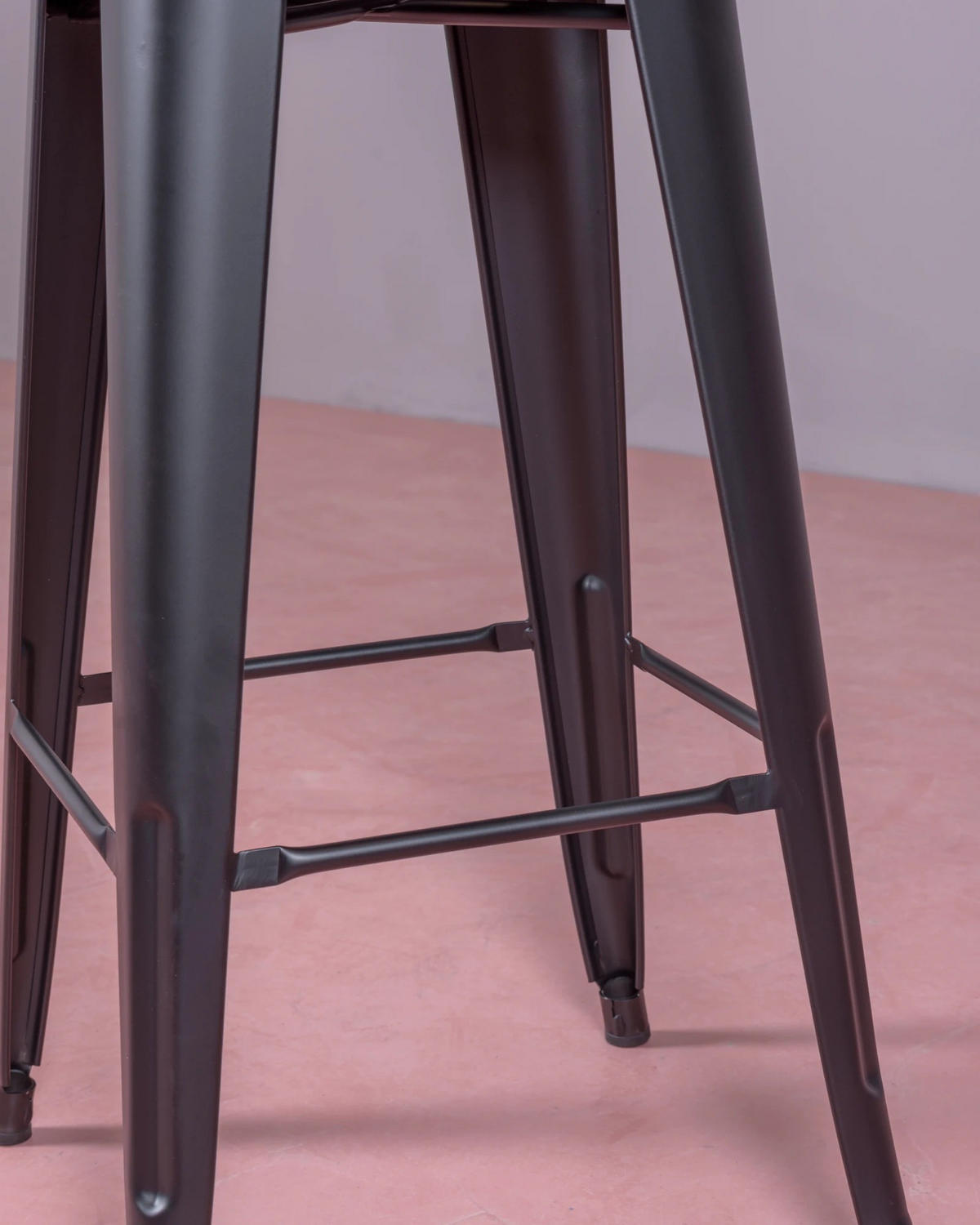 BARHOCKER-SET 4 Stück Metall Schwarz - Schwarz, Metall (43/120/43cm) - Nest Dream