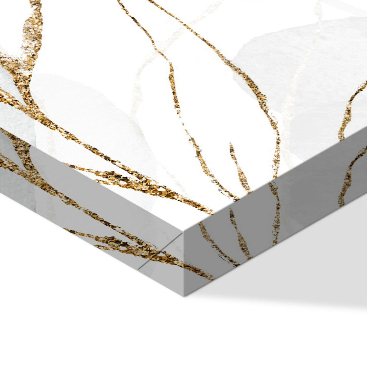 LEINWANDBILD Blätter 5-tlg. 100x50 cm - Multicolor, Holz (100/50cm) - LUMASOUL