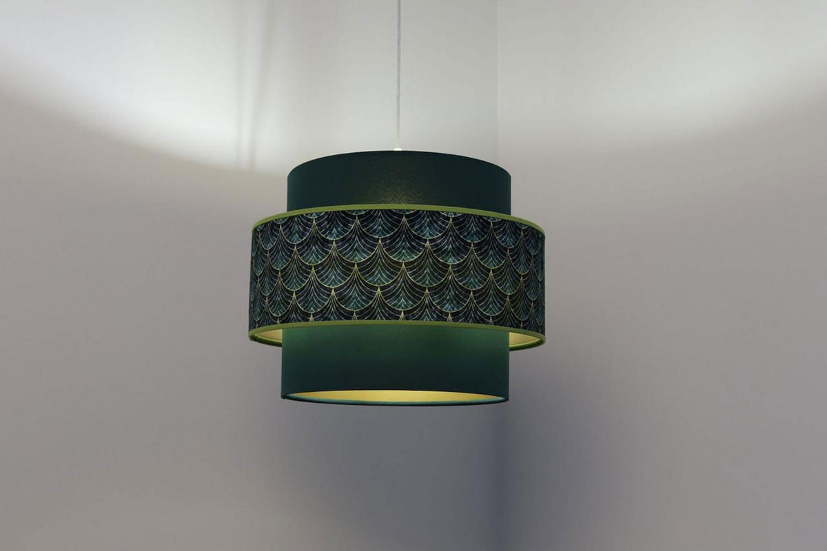 HÄNGELEUCHTE Grün 40/31 cm - Grün, Kunststoff (40/1/31cm) - ONZENO
