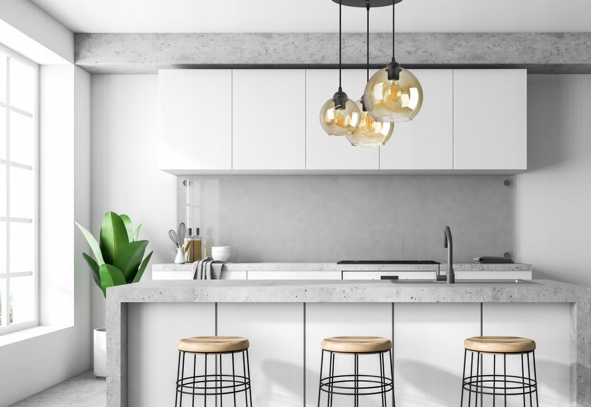 PENDELLEUCHTE HAGEN - Transparent/Schwarz, Glas/Metall (45/45/80cm) - kiki design