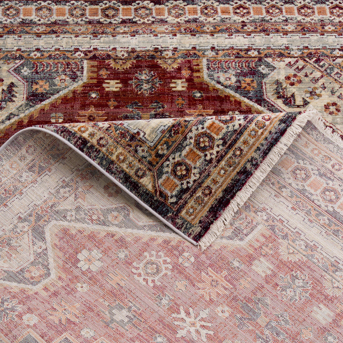 ORIENT VINTAGE TEPPICH NAVIRA - Rot, Textil (120/175cm) - Pergamon