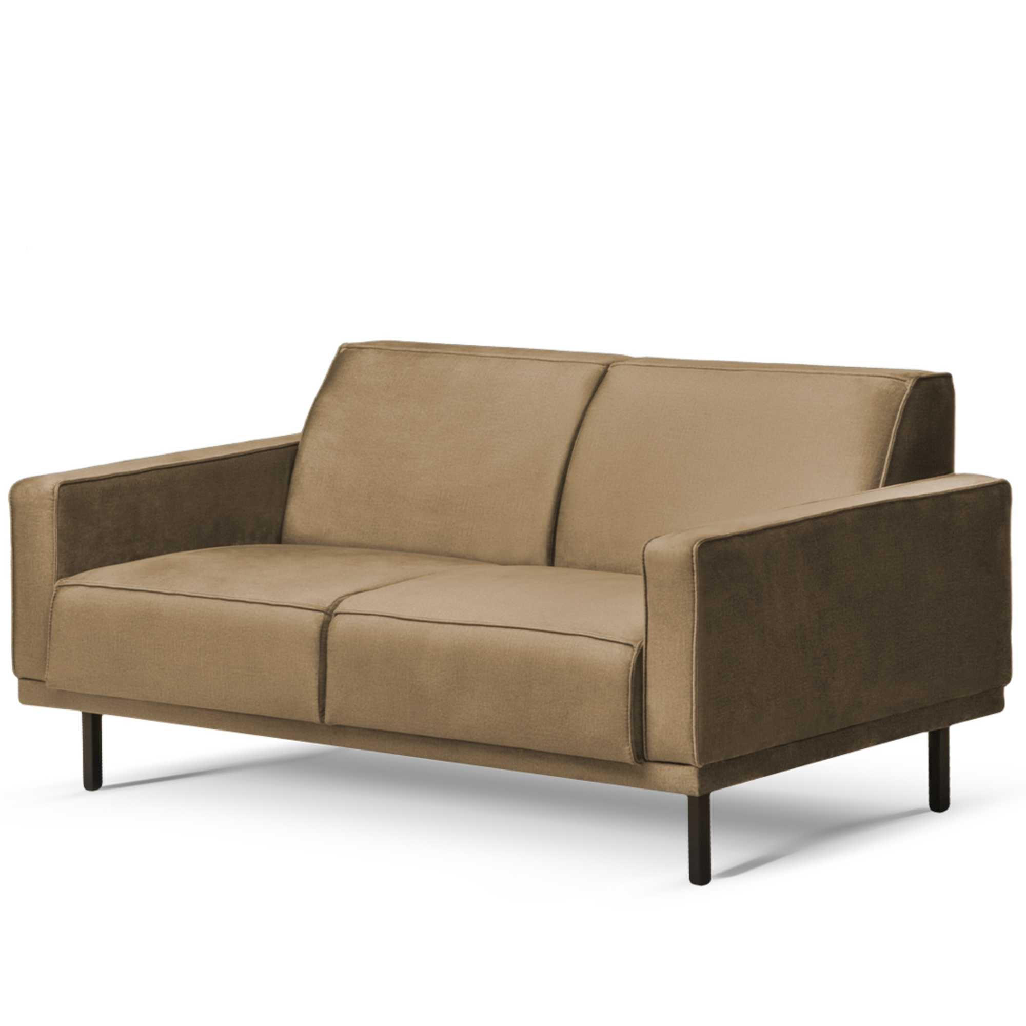 EINZELSOFA BARO 2-Sitzer,Beige - Beige, Holz/Textil (150/71/81cm) - KONSIMO®