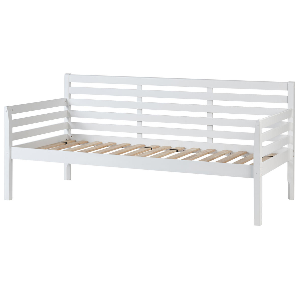 PAT DE ZI lemn 90/200 cm alb Theza - alb, lemn (90/200cm) - Beliani