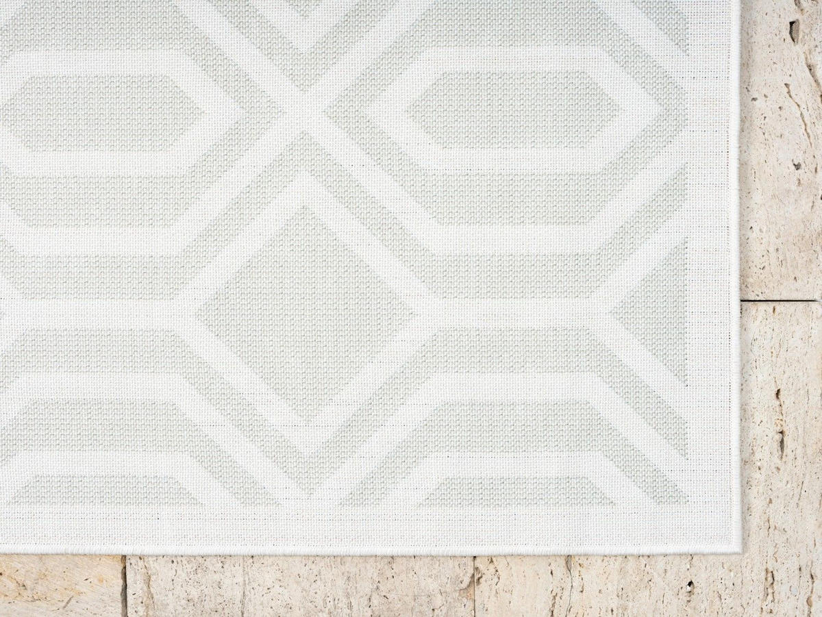 OUTDOORTEPPICH Fantasia Hellgrau,Silberfarben,Creme 160/230 cm - Hellgrau, Textil (160/230cm) - My-Rug