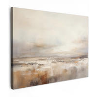 LEINWANDBILD - Kunst - Industriell - Grau - Braun - Abstrakt - 80x60 - Malerei - Sandfarben, Textil (80/60cm) - MuchoWow