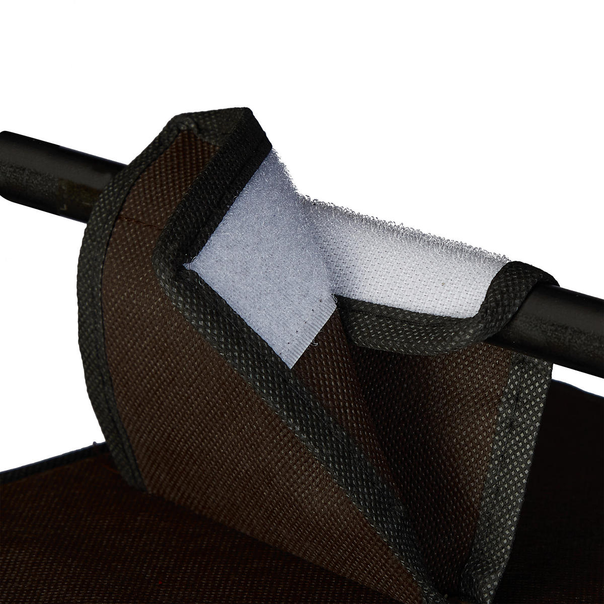 ZÁVESNÝ regál - tmavohnedá, textil/vlnitá lepenka (14.5/82/30cm) - Relaxdays