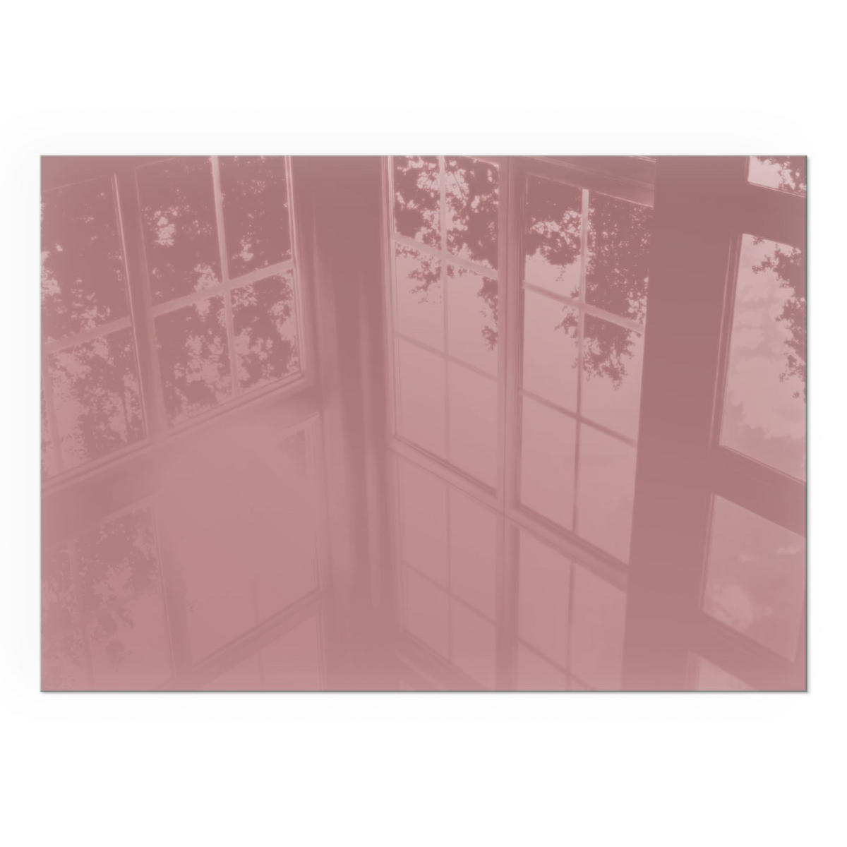 GLASPLATTE für Kamin 100x70 cm - Pink, Glas (100/70/0.4cm) - TULUP