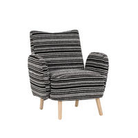 SESSEL 77/81/87 cm in Schwarz aus Bouclé mit Seitentasche - Schwarz, Textil (77/87/81cm) - BEAOK
