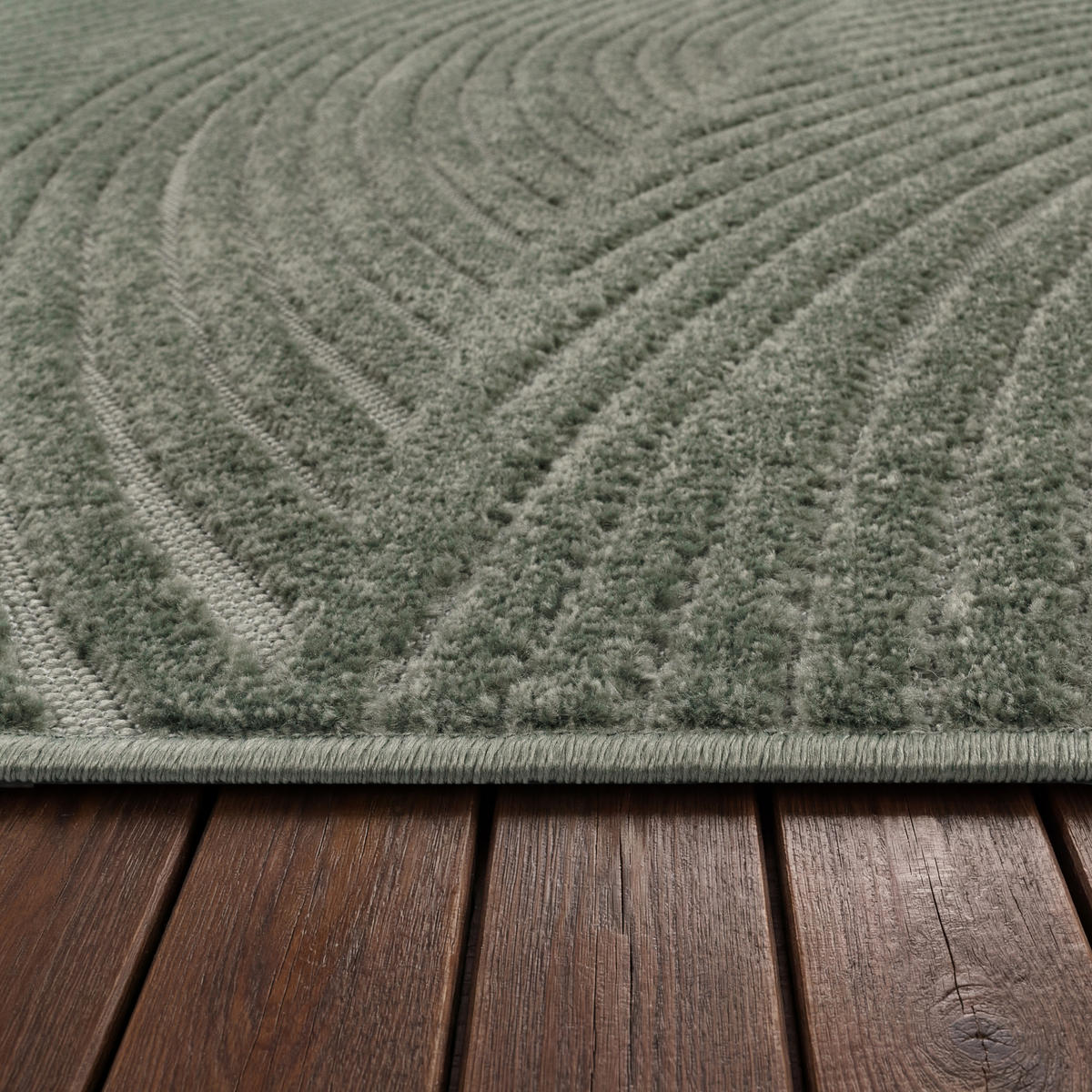 OUTDOORTEPPICH 200/290 cm Cotton 235 - Grün, Textil (200/290cm) - Paco Home