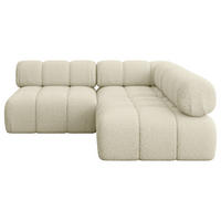 ECKSOFA modulares Sofa Samaro-L1 - 190x190x70 cm Beige Bouclé - Beige, Holzwerkstoff/Textil (190/190cm) - ALTDECOR