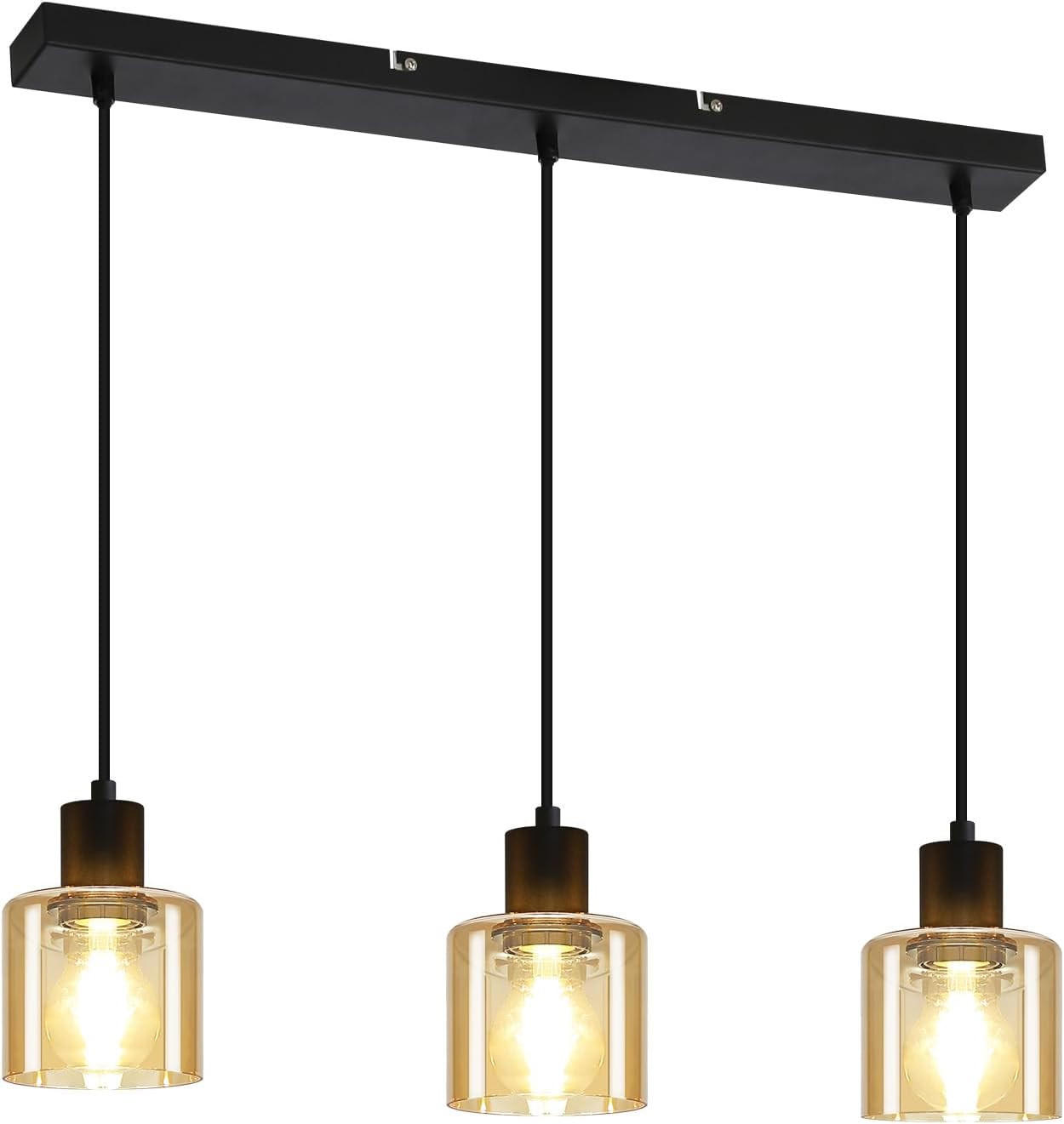ZMH Pendelleuchte Bernstein 11x170x65 cm
