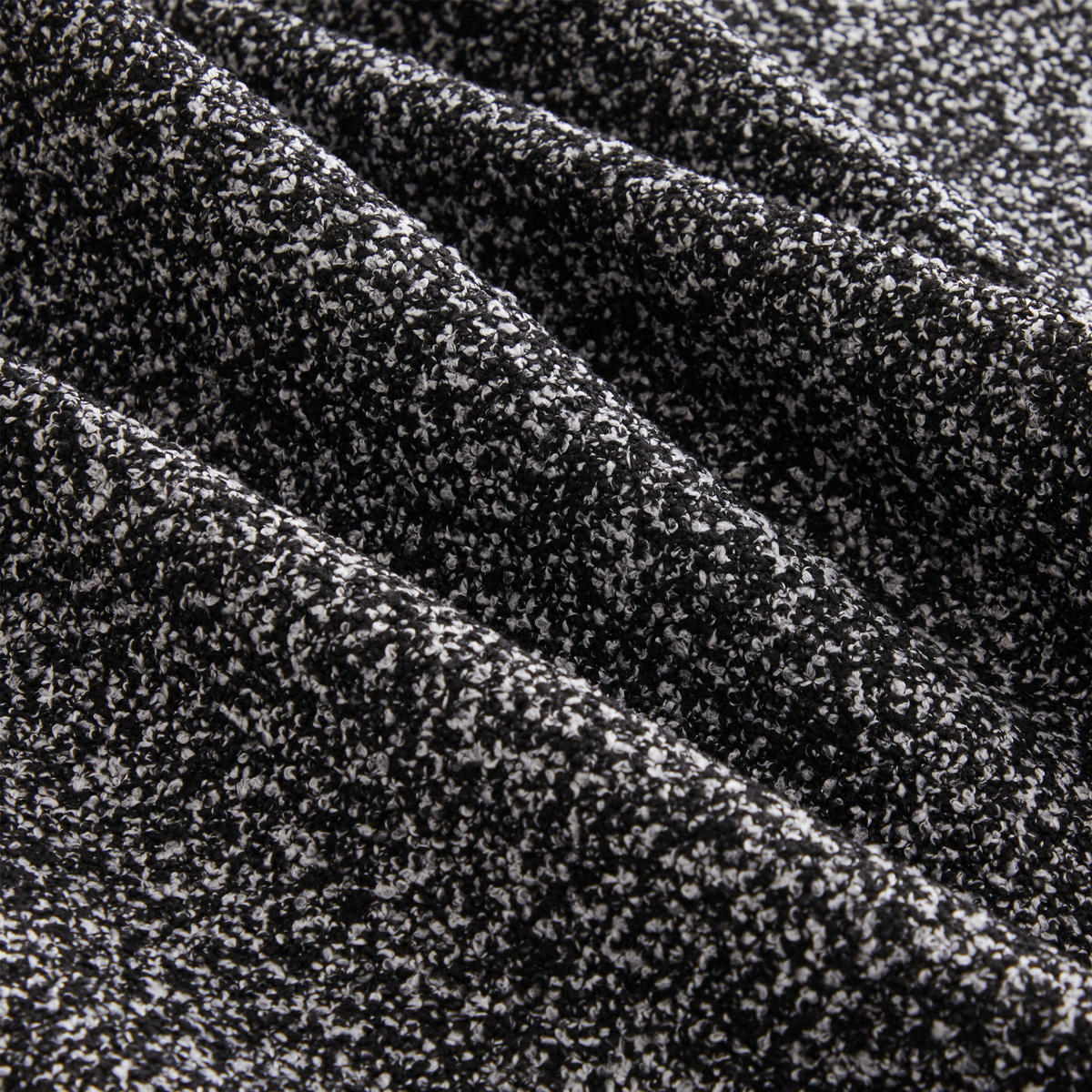 WOHNLANDSCHAFT Chenille Schwarz mit Schlaffunktion und ohne Montage - Schwarz, Textil (292/68/165cm) - WISHDOR