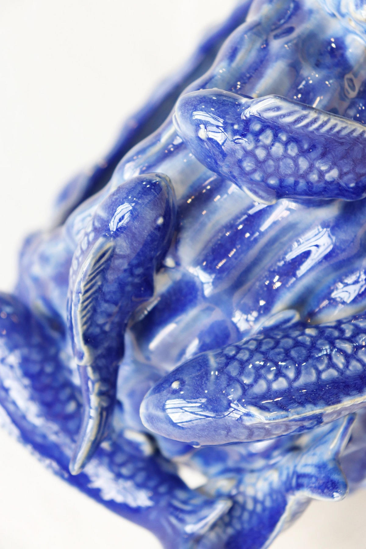 ÜBERTOPF Fishery ø27 cm - Blau, Keramik (27/16/27cm) - FURNARO