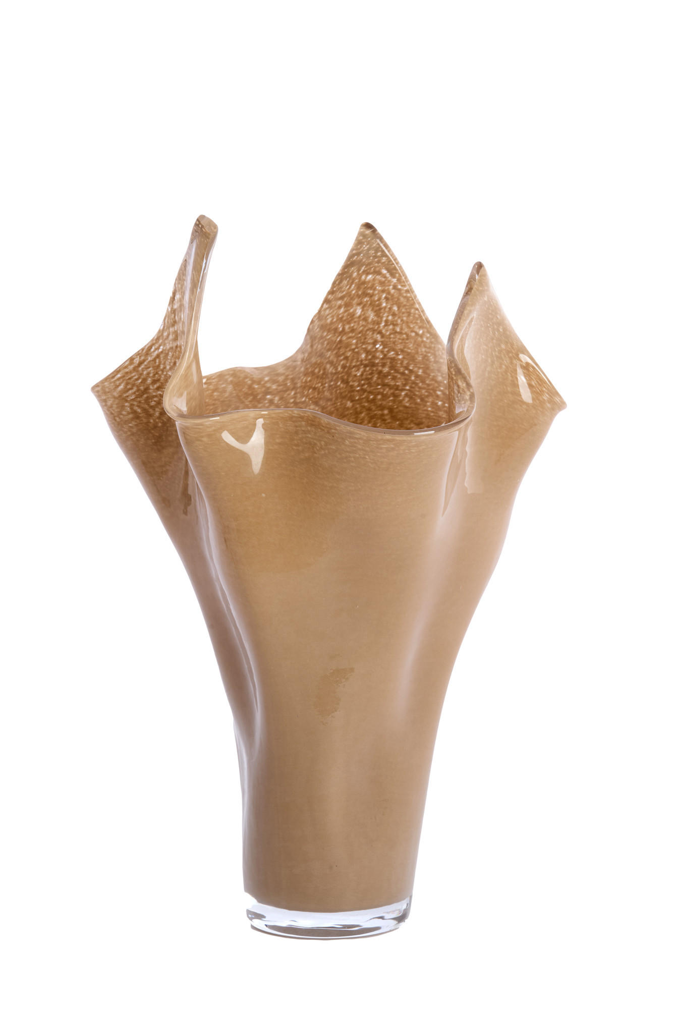 VASE Aiora Braun Ø31/46 cm - Braun, Glas (31/46cm) - Light & Living