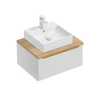 WASCHTISCH 60cm Livia Weiß - Weiß, Holzwerkstoff (60/32.5/46cm) - Petits-meubles