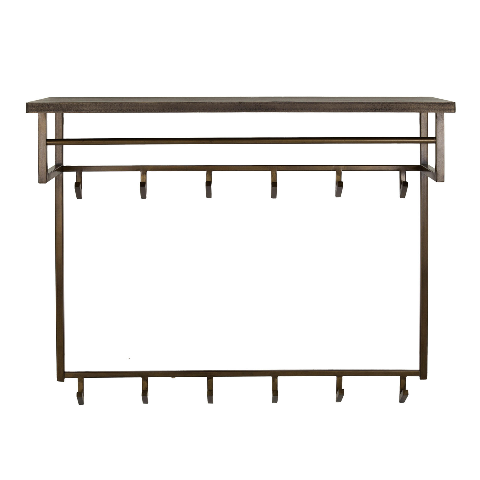 WANDGARDEROBE Ferro Braun 33/100/ 80 cm - Braun, Metall (100/80/33cm) - Hoyz Collection