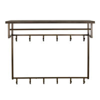WANDGARDEROBE Ferro Braun 33/100/ 80 cm - Braun, Metall (100/80/33cm) - Hoyz Collection